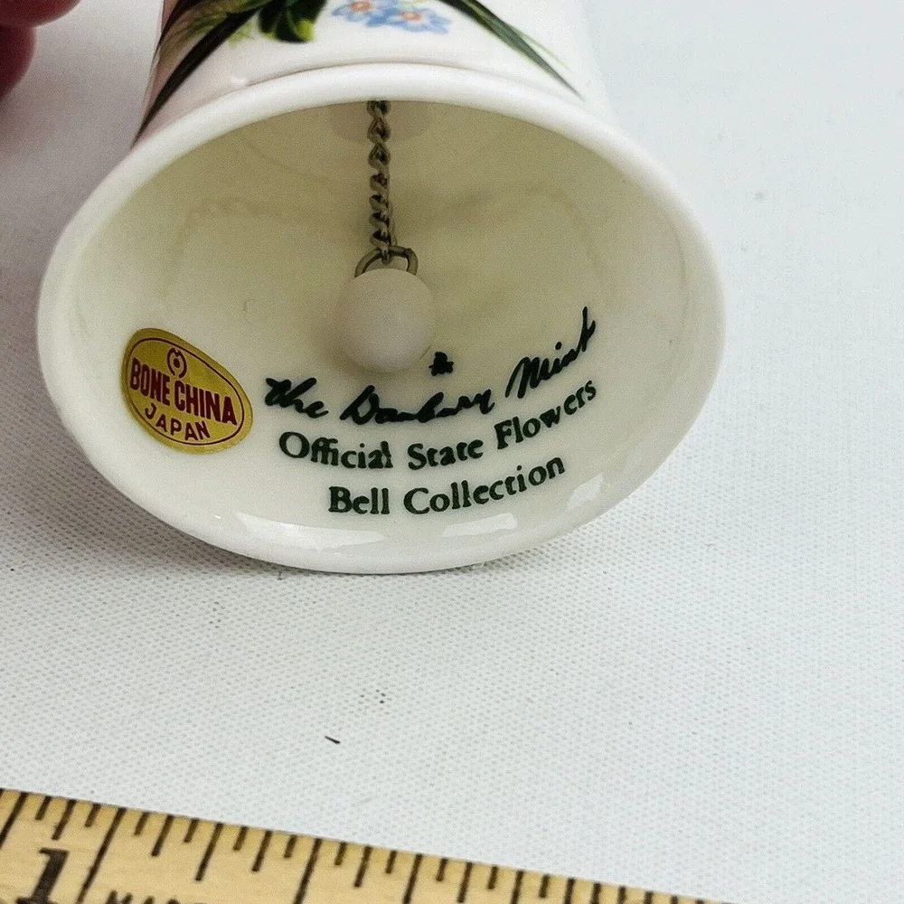 Danbury Mint Alaska Forget-Me-Not Official‎ State Flower Bell Collection